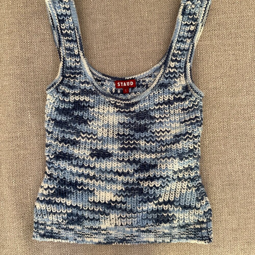 STAUD cropped knit tank top - Size Small - LIKE NEW
